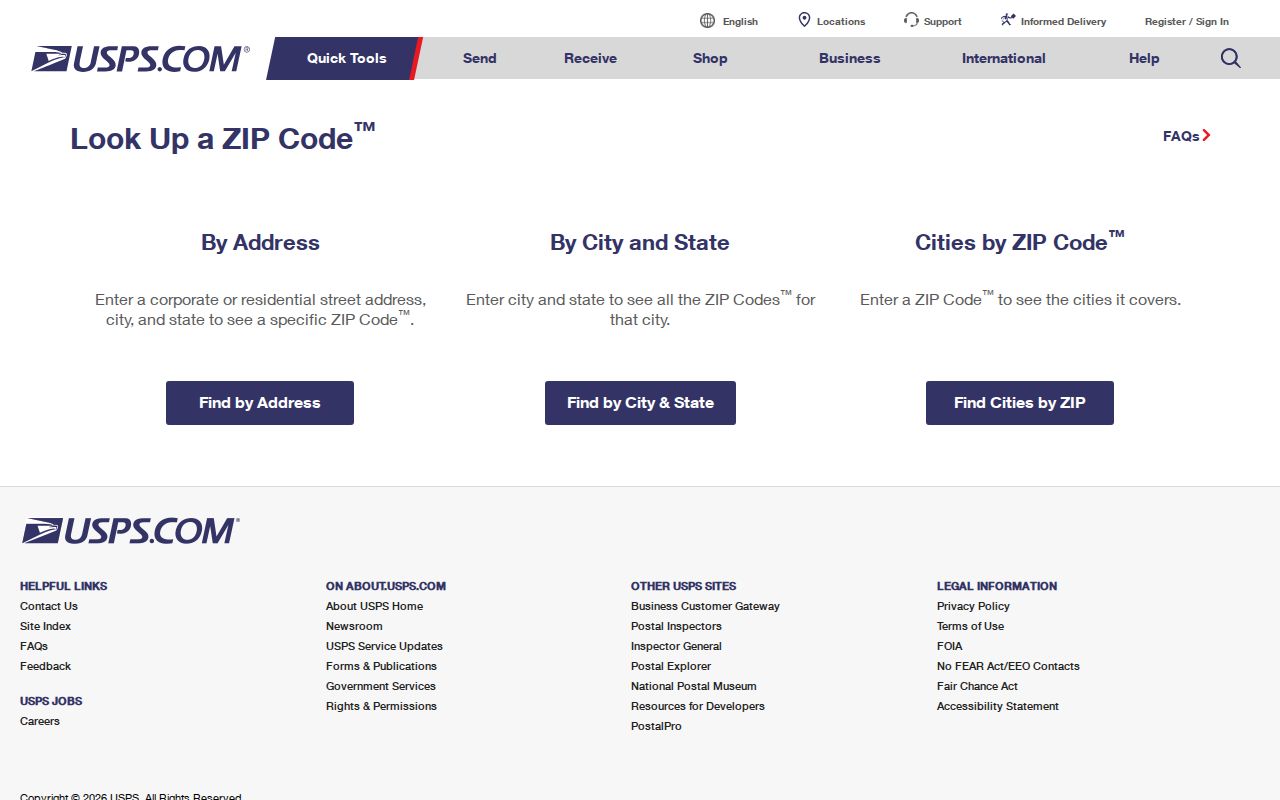 Quincy ZIP code directory USPS address and ZIP lookup